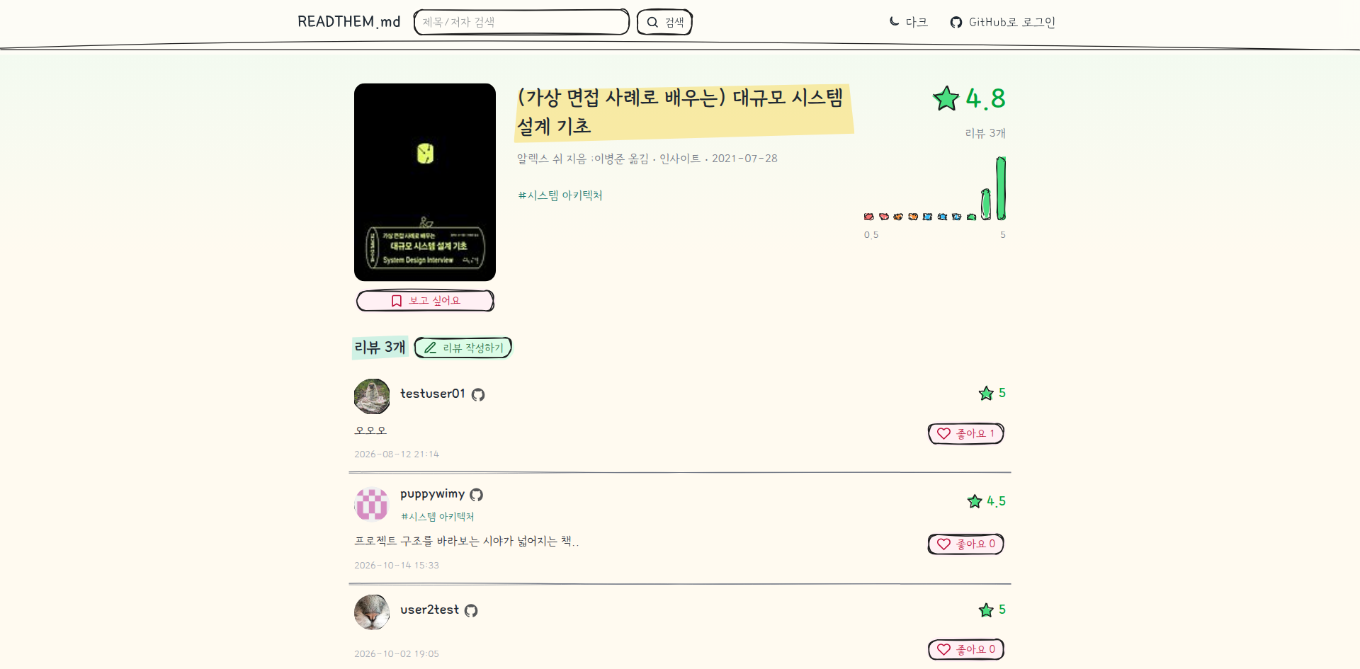 READTHEM.md 도서 상세 페이지